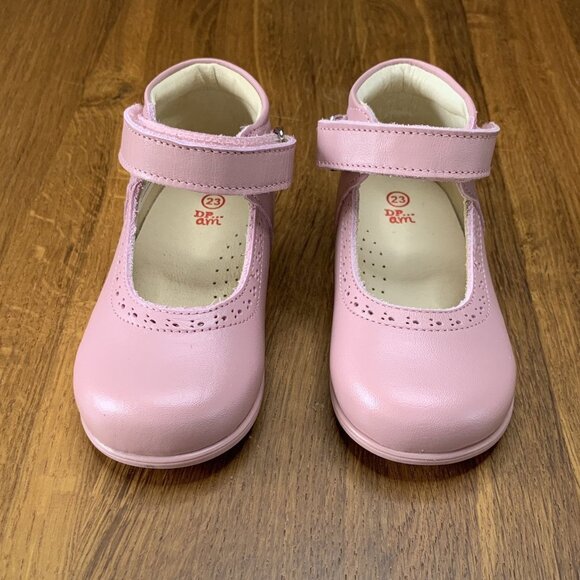DPAM Pink Mary Jane Shoes Girls 7 23 Classic Ankle Boots NEW European Shoe NIB - Picture 3 of 8